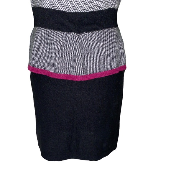 Anthropologie Sparrow Serena Peplum Knit Sweater Sheath Slip Mini Dress - S P - Picture 5 of 13
